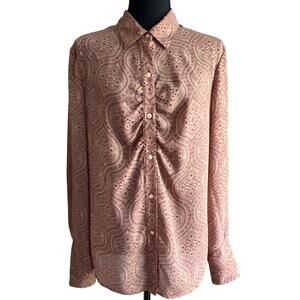 Norton McNaughton Pink Patterned Blouse